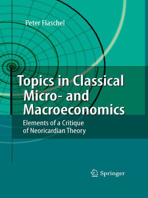 cover image of Topics in Classical Micro- and Macroeconomics